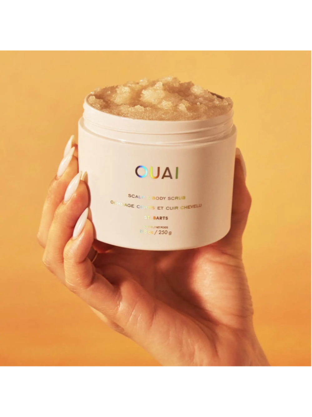OUAI Scalp & Body Scrub St. Bart's- 1 oz travels size
